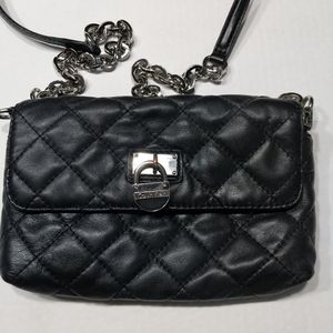 Faux Leather Quilted Calvin Klein Shoulder Bag